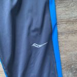 Saucony  Dark Blue Leggings with Blue Stripe S Photo 1