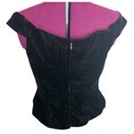 Vtg Y2k 90s Red Black Velvet Two Piece Floral Whimsigoth Fairy Prom Gown Sz 14 Photo 3