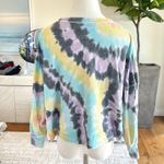 Vintage Havana Multi Swirl Tie Dye Reverse Burnout Thermal Top Size S Photo 5