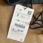 ZARA SATIN EFFECT CROP TOP BLACK Photo 5