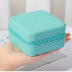 1pc Mini Jewelry Box, Portable Jewelry Storage Box, PU Leather Small‎ Organizer Photo 7