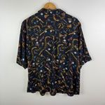 Apt. 9 Chain Accessory Fashion Print Button Down Shirt Size XXL Retro Lightweight Photo 4