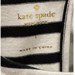 Kate Spade Floral White Black Striped Fit And Flare Mini Dress Photo 2