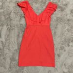 Jenny Yoo Collection Red Ruffle Silk Blend Dress Size 0 Cocktail Wedding $265 Photo 1