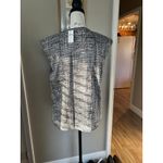Banana Republic  Top Womens Small Sleeveless Black White Business Casual NWT $65 Photo 2