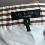 Rag and Bone  Pants Womens Size 8 Brown White Lacey Striped Poplin Wide Leg Photo 5