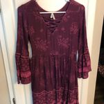 Mudd purple bell sleeve mini dress, Size XS Photo 3