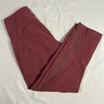 Lululemon Train Times Crop 21 Size 6 So Merlot Pink Gym Athleisure Sweat Wicking Photo 2