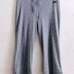 Champion Pant M Cropped Lounge Gray Drawstring Ribbed Photo 0