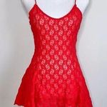 Vintage Siren Red Skater Babydoll Slip Dress Size M Photo 0
