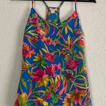 J.Crew Blue Floral Cami Tank Tropical Halter Top Resortwear Preppy Vacation Photo 0