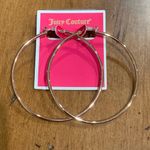 Juicy Couture  Large Gold Basic Hoop Earrings Brand New Photo 1