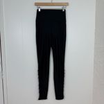 Carbon 38  Black Bungee Lace Ankle High Rise Leggings Photo 9