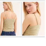 Free People  Better Than Words Stretch Cami Dark GoldSize XS/S New Without Tags Photo 3