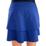 Nike  Golf Blue High Waist Tiered Back Tennis Athletic A Line Mini Skirt Size S Photo 2