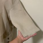 Andrea Jovine  100% linen khaki woman blouse size LARGE Photo 2