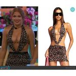 I am gia I.AM.GIA Kamilla Animal Leopard Cheetah Print Halter Mini Dress XL Photo 9