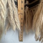 Lauren RL Alpaca Wool Hooded Faux Fur Poncho Sweater Fringe Gray Size undefined Photo 10