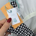 Kona Sol NWT  Black White Gingham One Piece Bathing Suit Swim Ocean Beach XL(16) Photo 4