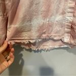 ZARA Dusty Pink Tie Dye Button Up Long Sleeve Shirt Photo 8