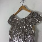 Lulus NWT  Star Appeal Silver Rose Gold Sequin Bodycon Mini Dress Medium Photo 8