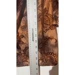 Cato Woman 22/24W Boho Paisley Blouse Brown Lace Burnout Cowl Neck Sequins Y2K Size undefined Photo 6