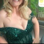 la divine Emerald Green Beaded Prom Dress Photo 3