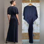 BHLDN Anthropologie Amelia Deep-V Satin Maxi Dress size 22 W Photo 1