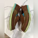 Ariat Brown and Teal Slip-On Shoes Photo 7
