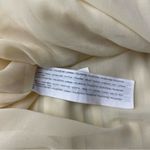 Mango  Butter Yellow Cream Pleated Midi Dress Photo 6