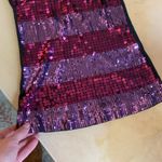 EXPRESS Vintage 2007 y2k Ribbed Tank Sz Medium Pink Purple Sequins Going Out Top Photo 3