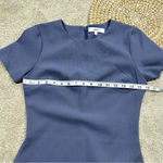 Likely Manhattan Mini Dress Bodycon Shortsleeve Crew Neck in Steel Blue Size 4 Photo 9