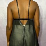 Vtg black flowy babydoll camisole lingerie top Photo 3