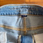 American Eagle AE Distressed Lace Trim Shortie Jean Shorts Photo 2