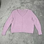 Sincerely Jules Sweater Womens Large Purple Nubby Knit Warm Cozy Barbie Preppy‎ Size M Photo 1