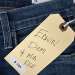 Edwin Demi Slim Straight Jean Womens Sz 28 Mid Rise Tempest Dark Denim MSRP $185 Blue Photo 4