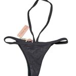 Chloe Rose  bathing suit gray ribbed monokini one piece small Photo 0