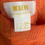 Anthropologie  Maeve Slim Ruffle Orange Wrap Skirt Photo 7