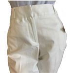 Larry Levine WHITE CROPPED LEG CUFF HEM TROUSERS (10) Photo 9
