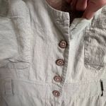 Free People Back Into It Pastel Sage Green Wide Leg Cotton Jumpsuit Large Photo 3