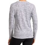 Athleta Blissful Sharkbite Sweatshirt Grey Heather Zippers High-Low Edgy Sweater Photo 2