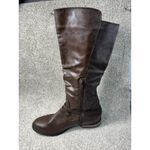 Rampage  Idella Women's 10 M Brown Riding Boots Side, Zip Low Heel Knee-High Photo 9