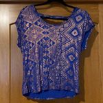 Daytrip Long Crop Top Aztec Tee Photo 0