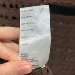 Free People  Beach Waiting For Tonight Fauxchet Top Size XS Chocolate Lava Brown Photo 6