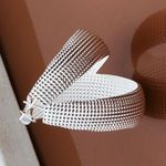 Classic 925 Sterling Silver Hoop Earrings Pierced Ear Jewelry for Women Photo 5