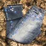 Handpainted Highwaisted Jeans Blue Size 32 Photo 7