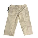 Nine West NWT Cream Whiteish  Cropped Pants Stretch - Size 10 Photo 7
