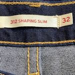 Levi's 312 Shaping Slim Dark Blue Waterless
Slim-Leg High-Rise Jeans Size 32 Photo 6