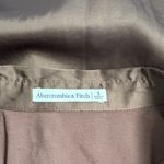 Abercrombie & Fitch  Elegant Brown Satin Button-Up Shirt Blouse Size Small Photo 3