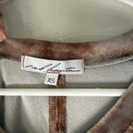 Red Haute Red‎ Haute XS Tie Dye V-Neck Long Sleeve Velour Pullover Top Casual Boho Soft Photo 4